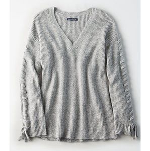 AE TIE LACE UP SWEATER